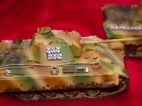 2014 toys small  (8 of 8)  Warlord games plastic and resin panthers. Plastic one has a cupula mmg, resin one has a buckled side plate.